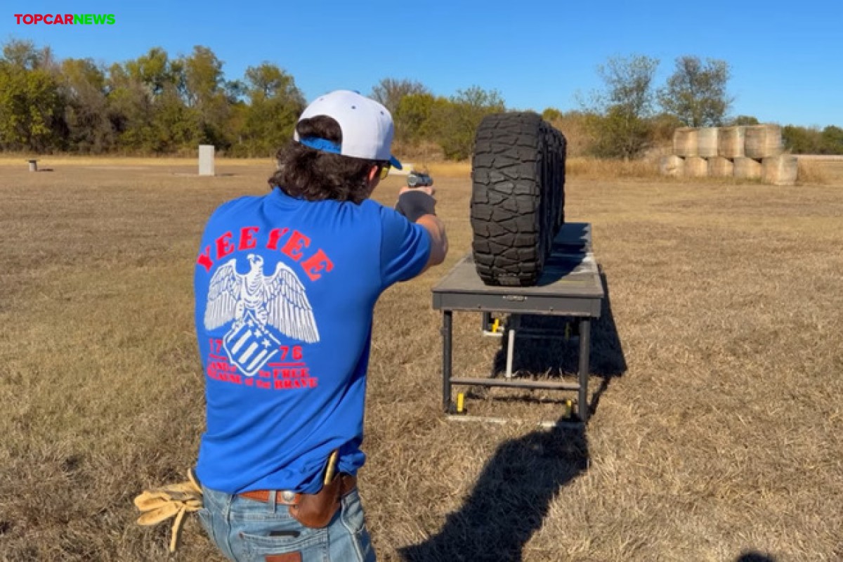 This Test Shows How Bullet Resistant Tires Can Be