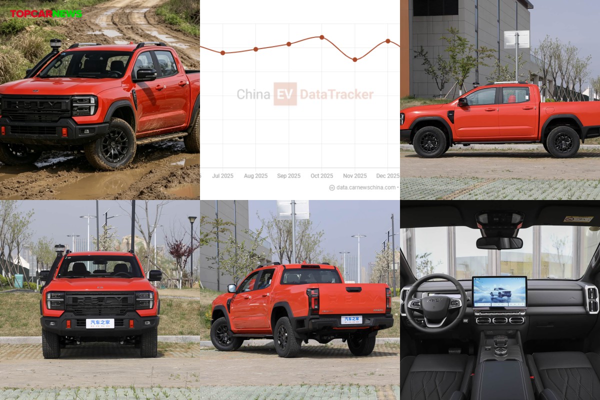 Chery Rely R08 Pro launches with 420 Nm diesel, 4WD, pickup targets GWM Cannon