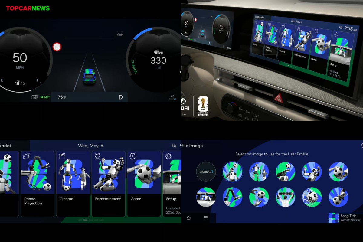 Hyundai EVs Get Fun New FIFA World Cup 2026 Themes in Infotainment