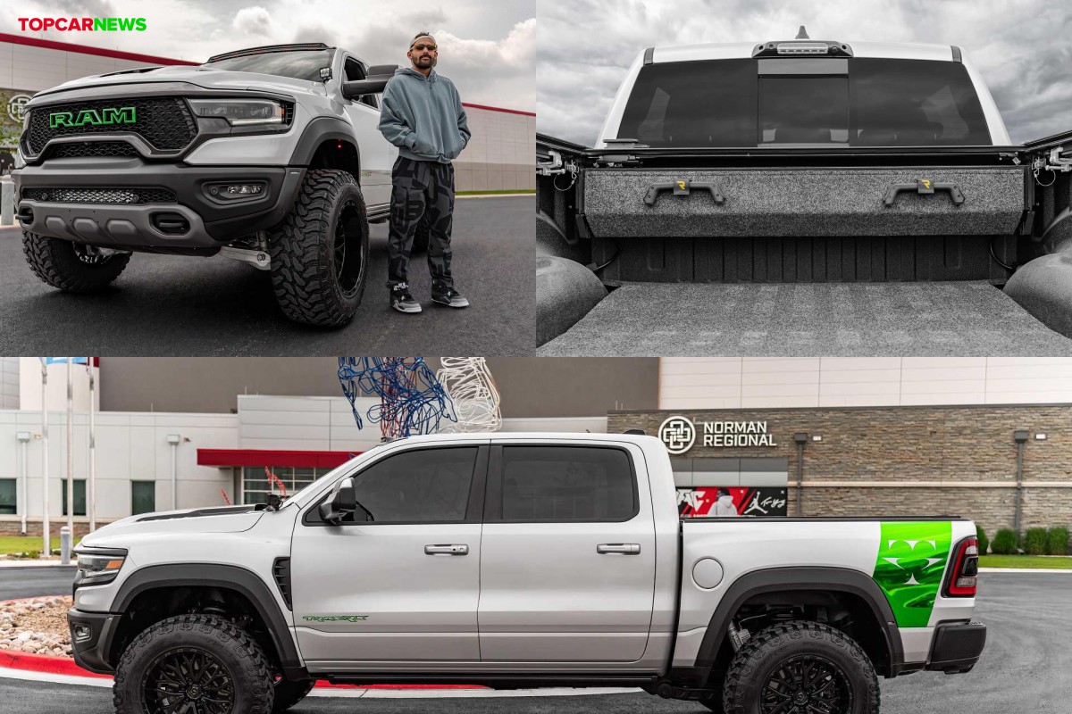 Trae Young's custom Ram TRX blends Hellcat muscle with hometown pride