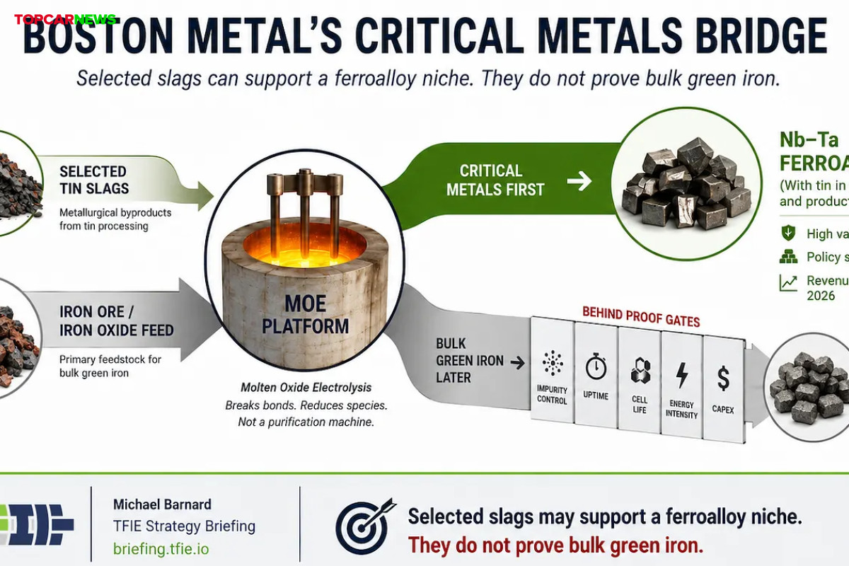 Boston Metal's Current Evidence Points To Critical Metals, Not Green Steel