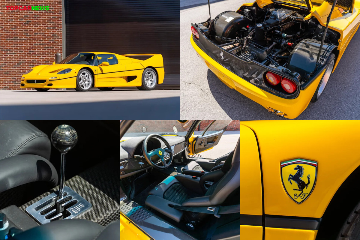 1996 Ferrari F50 Heads to Mecum's Monterey Auction — A Rare Giallo Modena Icon For Sale