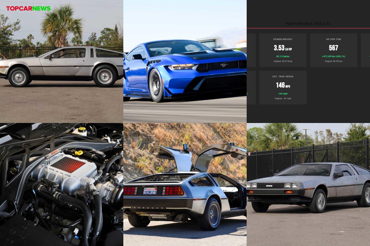 This impossible engine swap turns the DeLorean into an actual 1/4 mile ...