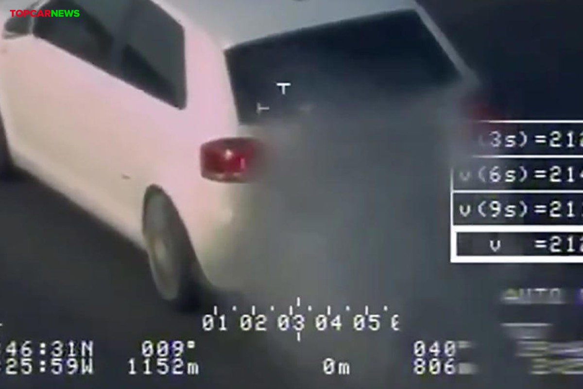 Un conductor pone su Audi A3 a más de 200 km/h, le graba un helicóptero de la DGT y ocurre algo