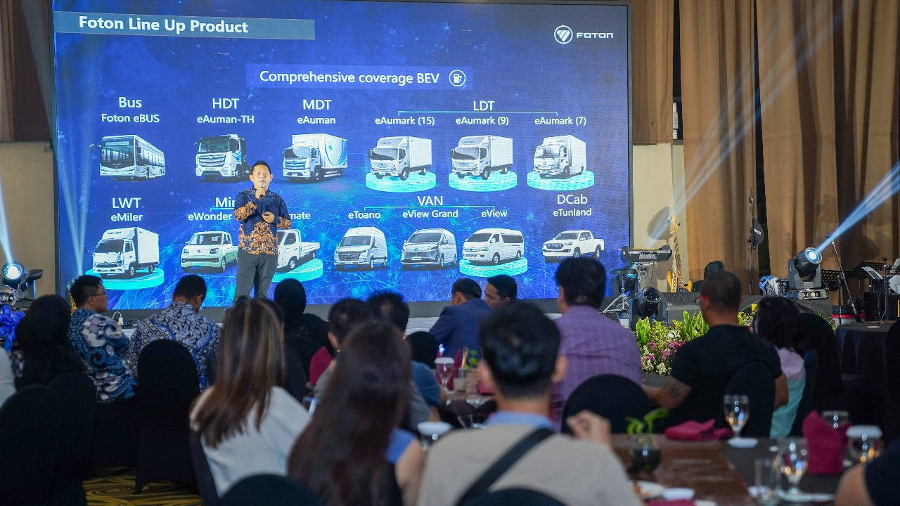 Foton Lengkapi Ekosistem Kendaraan Niaga Listrik di Surabaya