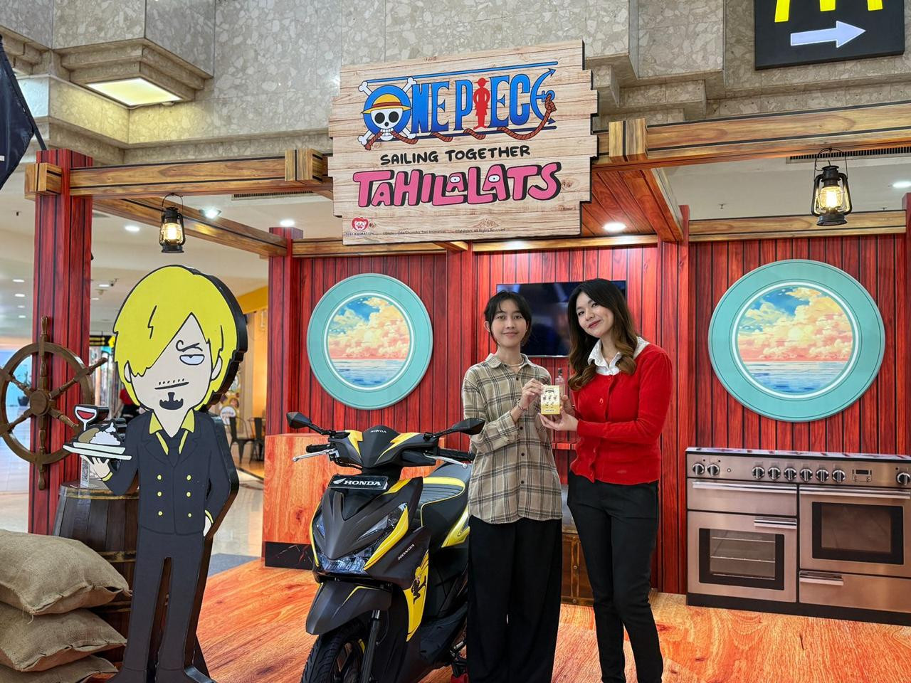 Zoro &amp; Sanji Tampil di Honda BeAT One Piece x Tahilalats, Yuk Intip Keseruannya di Surabaya!