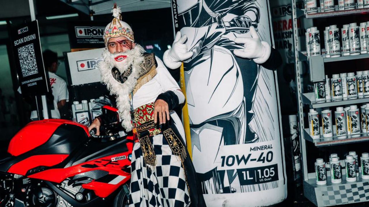 Ada Ritual Motoran Bertema Horor di Bandung