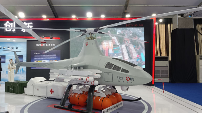 Banyak Kendaraan Terbang Nirawak Berkumpul di JIExpo Kemayoran