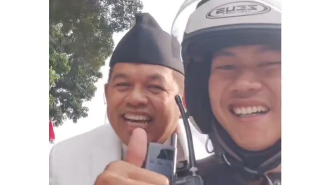 Viral Dedi Mulyadi Dibonceng Pakai Moge Tanpa Helm, Bisa Kena Denda Segini