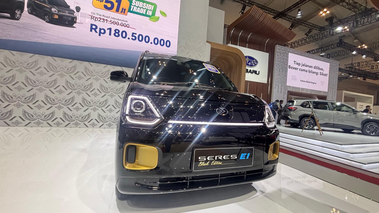 Mobil Listrik Seres E1 Dihajar Diskon di GIIAS 2025, Jadi Segini