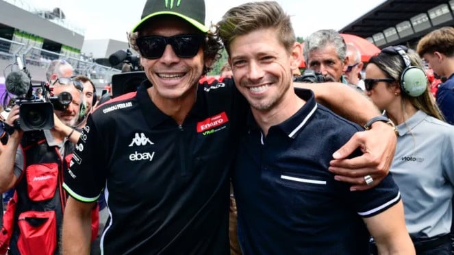 Valentino Rossi dan Stoner Bertemu di Sirkuit Karting, Bikin Nostalgia MotoGP