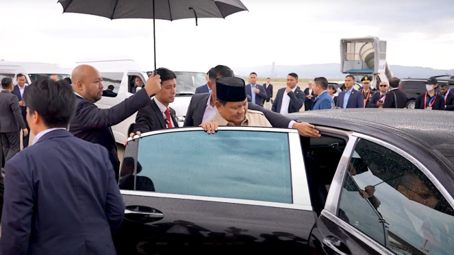 Kerennya Mobil Presiden Prabowo saat Lawatan ke Jepang