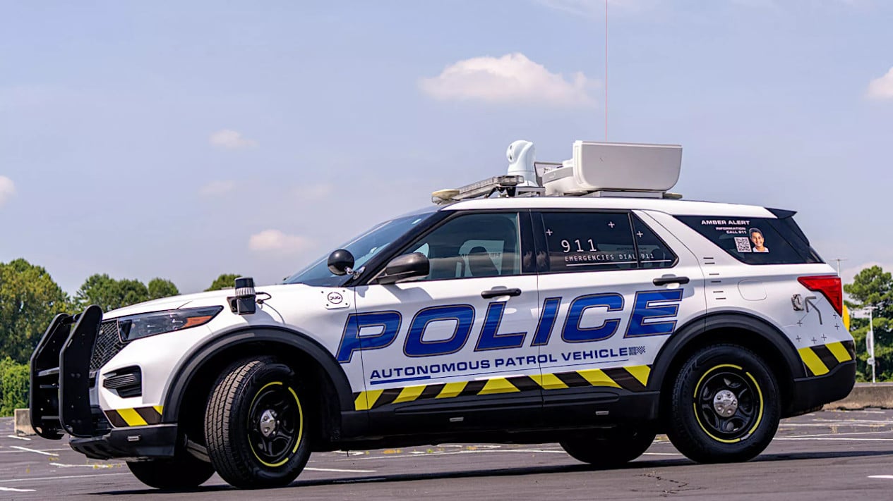Mobil Polisi Masa Depan Patroli Tanpa Ada Petugas di Dalamnya