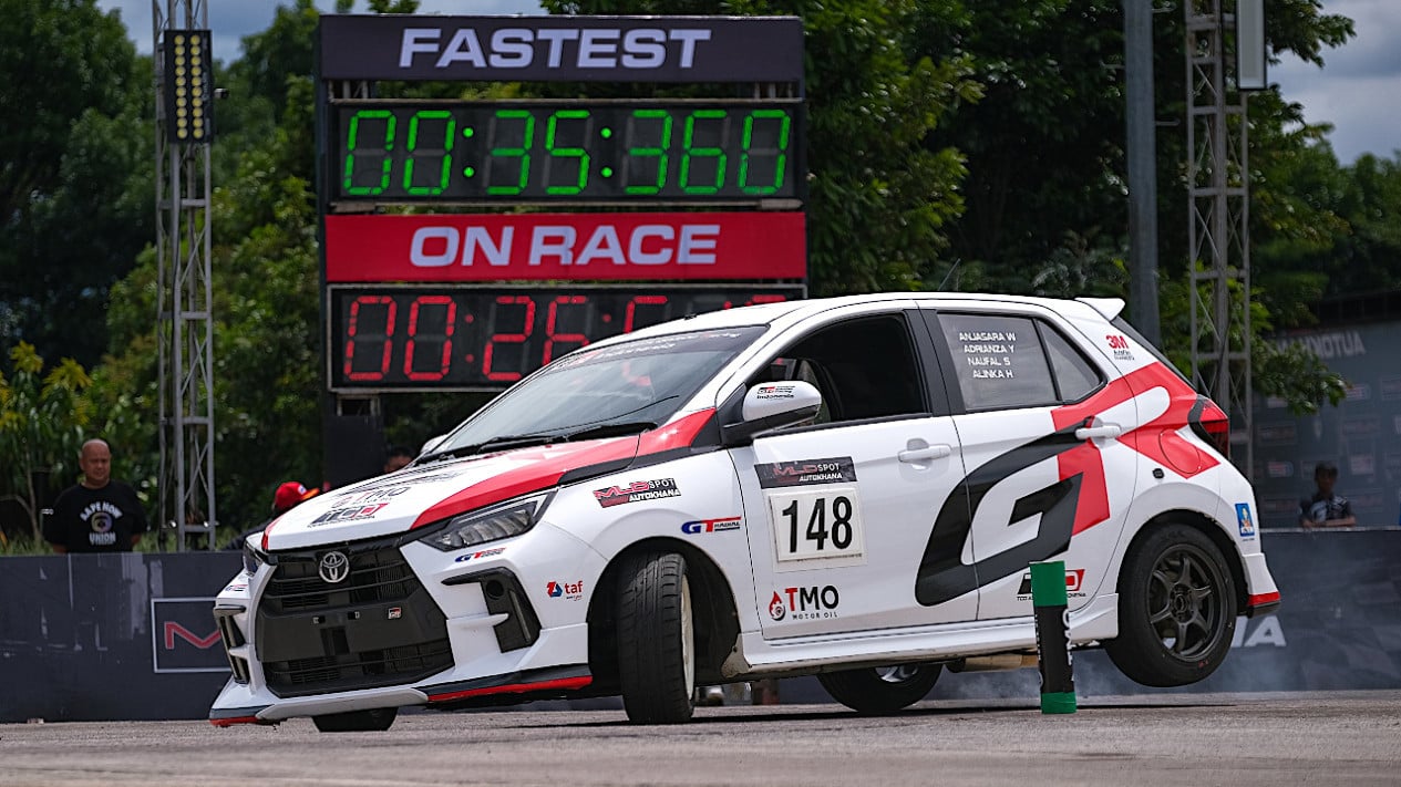 Toyota, Toyota Agya GR Sport Jadi Sorotan di Kejurnas Slalom 2025