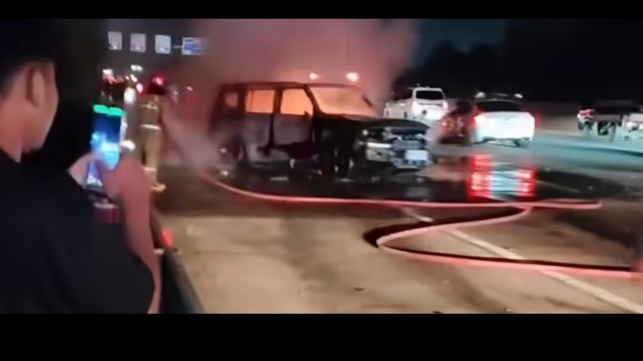 Jetour, Mobil Jetour Terbakar di Jagorawi, Teknisnya Masih Diusut
