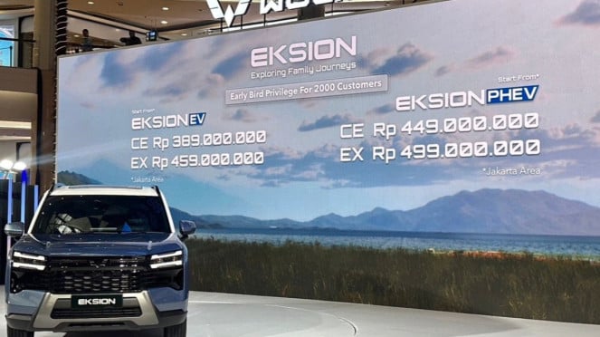 Harga Resmi Mobil Wuling Eksion di Indonesia, Mulai Rp389 Juta