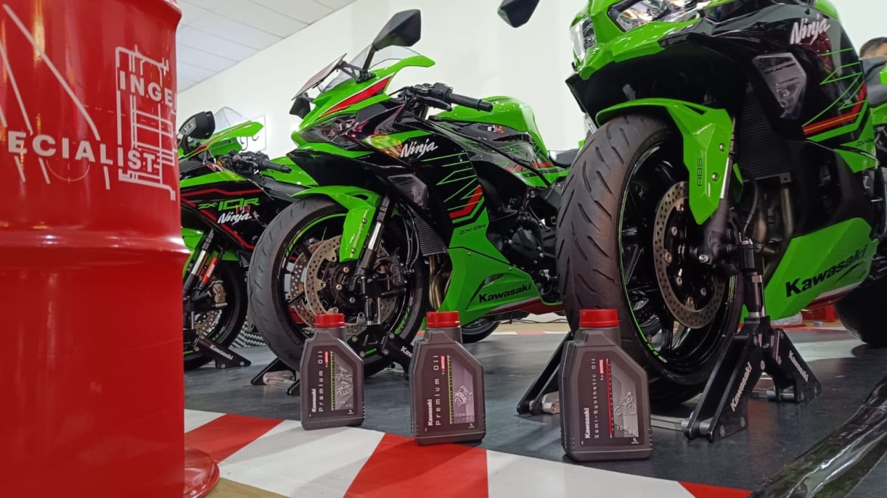 Kawasaki, Servis Lebih Mudah, Pelumas Rekomendasi Kawasaki Kini Lebih Dekat