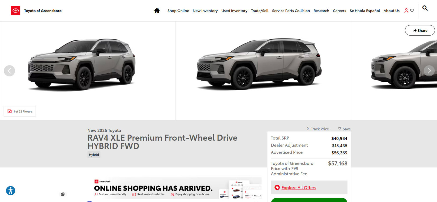 Gas Prices Send Buyers To RAV4 Hybrids, Toyota Dealers Hit Them With $15,000 Markups