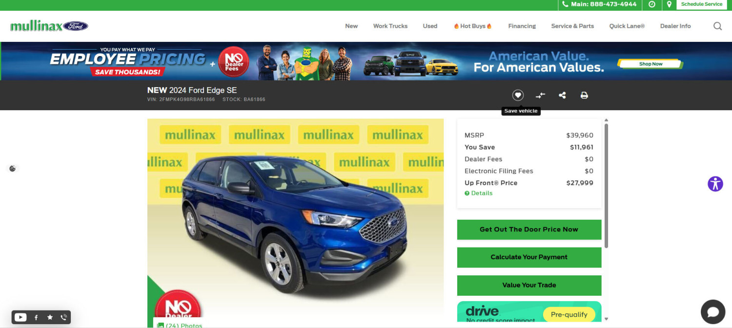 $12,000 Discounts Still Can’t Move The Edge, Two Years After Ford Killed It