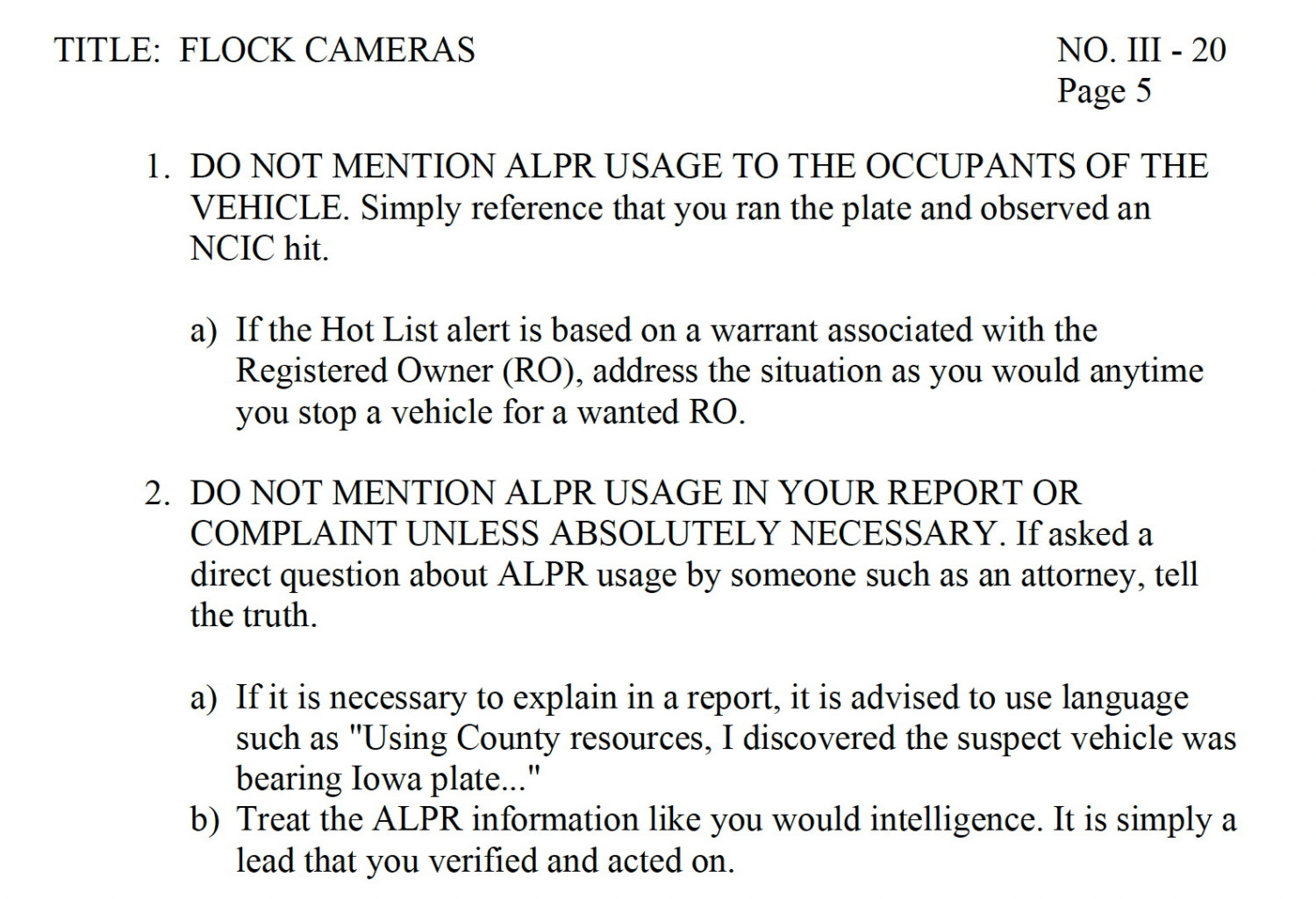 Cops Are Being Told To Hide License Plate Readers From Drivers And Reports