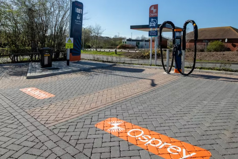 Osprey opens new Midlands ultra-rapid EV charging hub