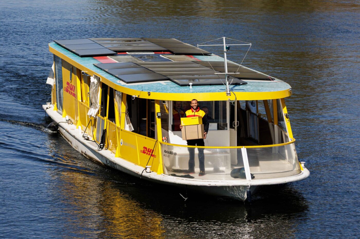 DHL deploys second solar-powered parcel transport ship in Berlin
