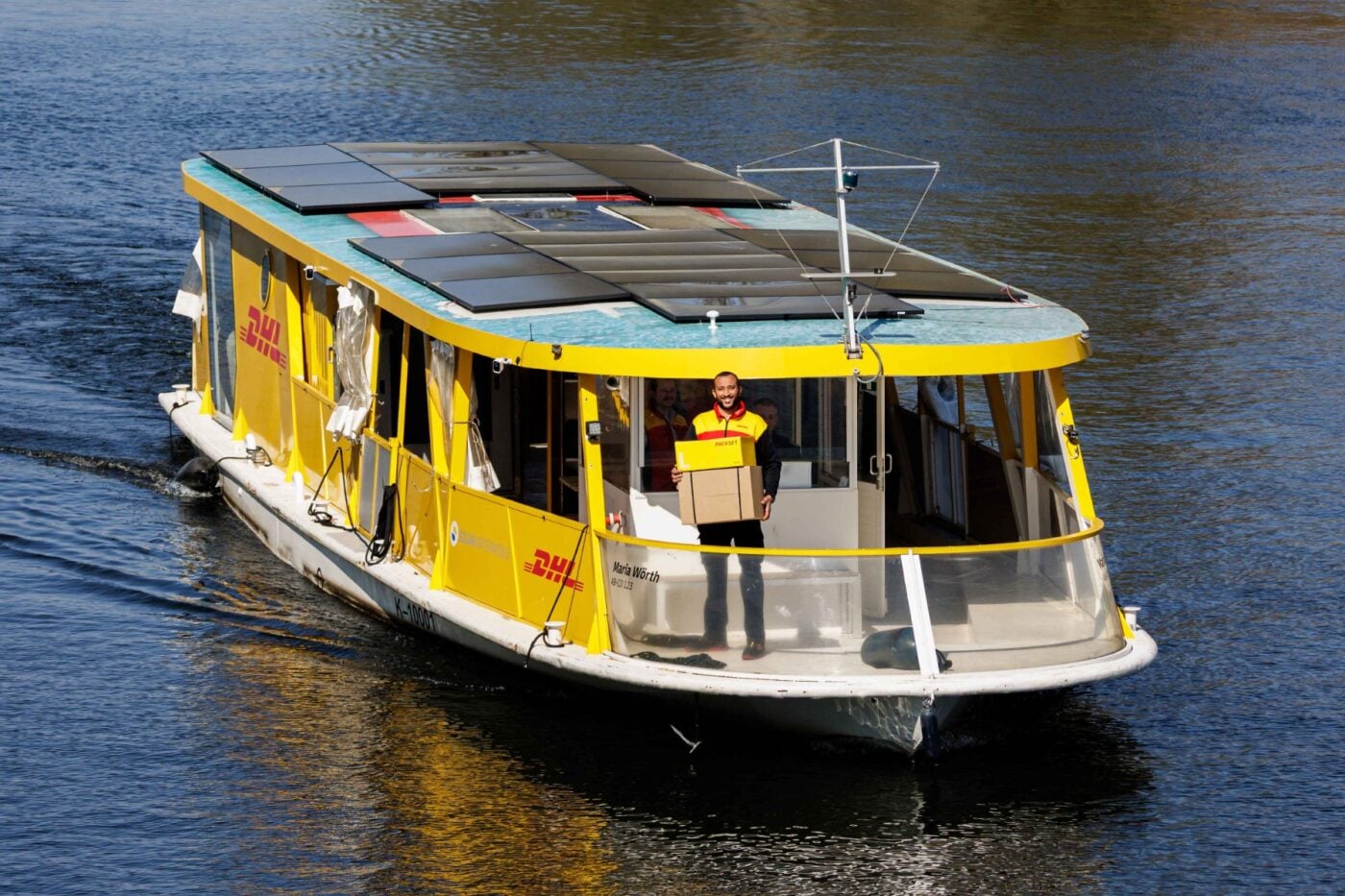 DHL deploys second solar-powered parcel transport ship in Berlin