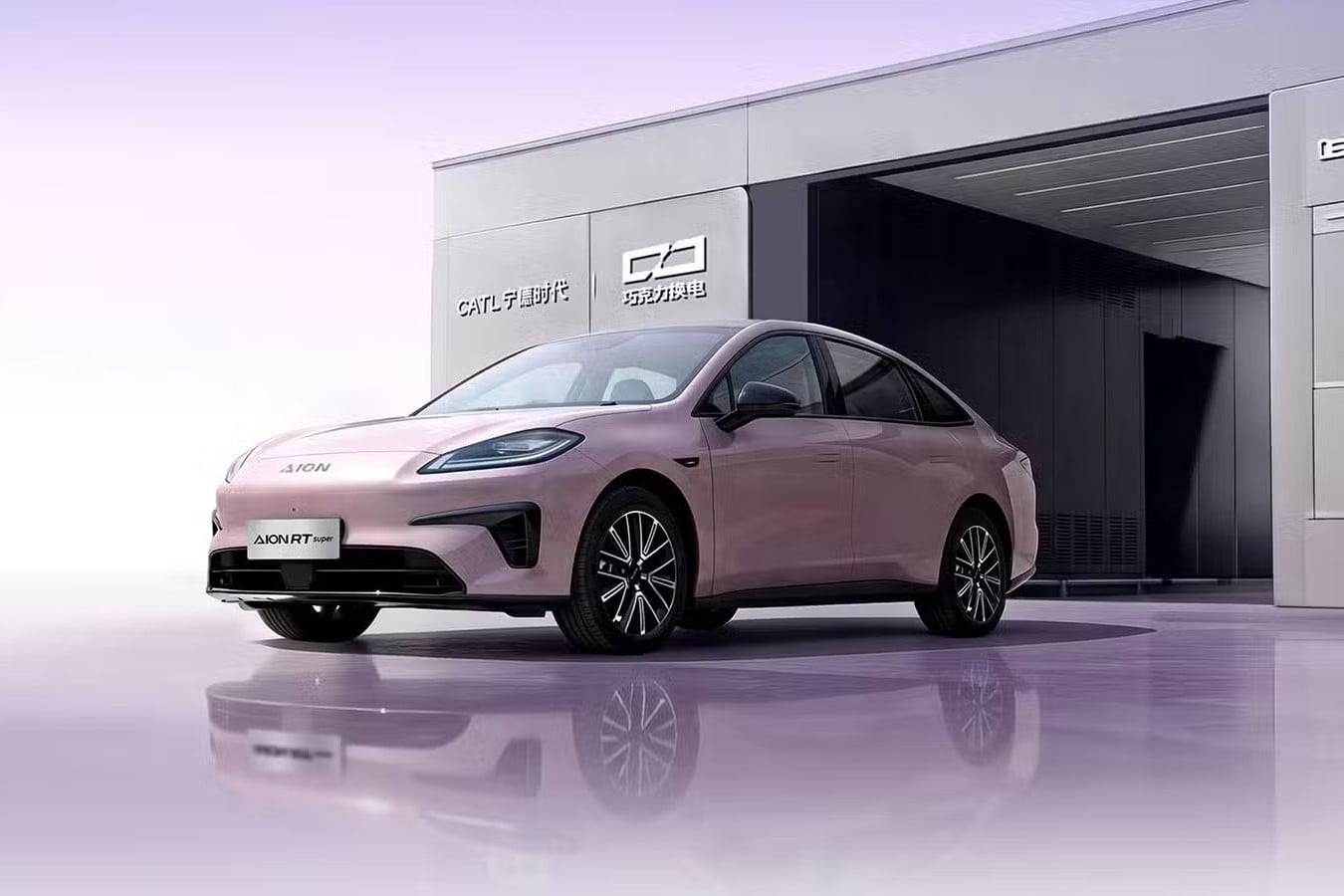 GAC, Battery, CATL, GAC Aion unveils battery-electric saloon with swappable battery from CATL