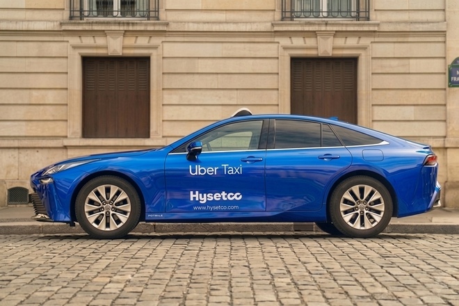 Uber integrates hydrogen taxis from HysetCo into Paris fleet