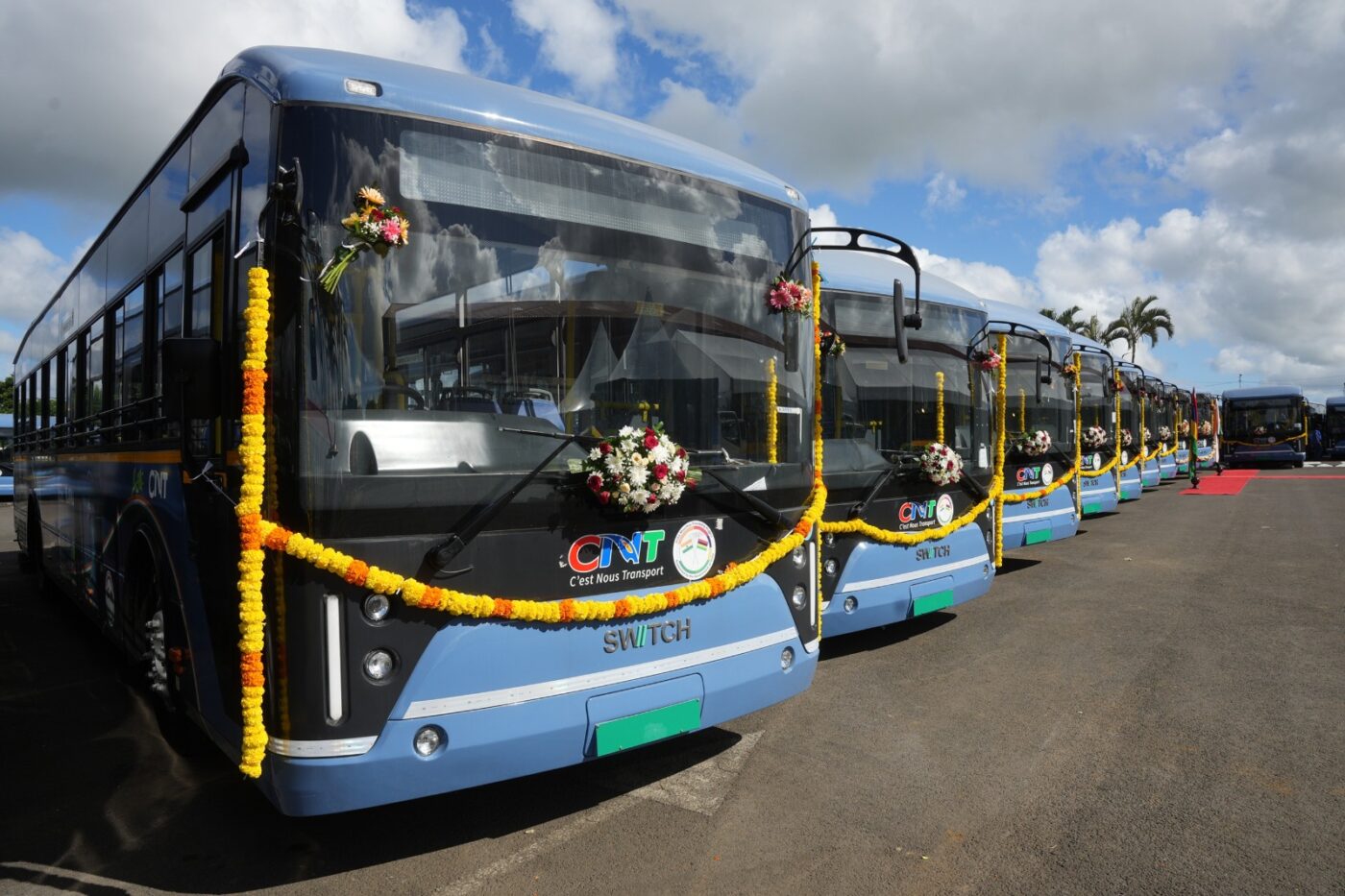 Switch Mobility deploys 100 electric buses in Mauritius