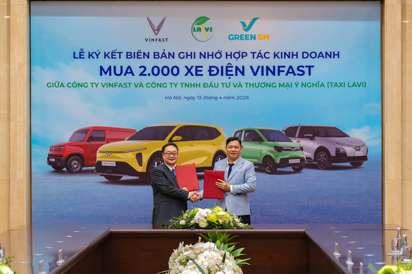 VinFast, Vietnam: Lavi Taxi to add 2,000 VinFast EVs to its fleet