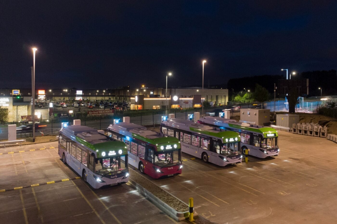 First Bus uses electric bus depots to support the grid
