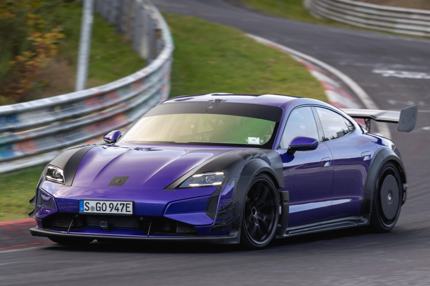 Porsche Taycan laps famous German racetrack in new segment record