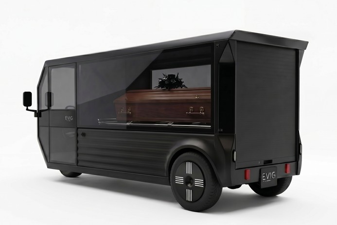 Clean Motion launches electric hearse for coffin transport