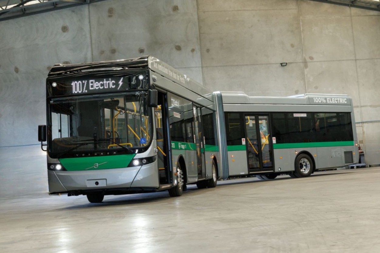 Australia’s first locally built electric articulated bus unveiled in Perth