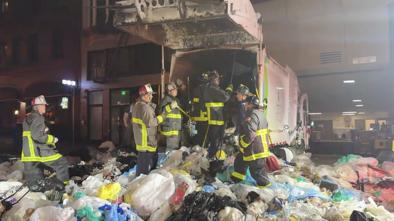 Man Mistakenly Loaded Into Garbage Truck Survives Being Compacted, Gets Rescued By Two Dozen Firefighters