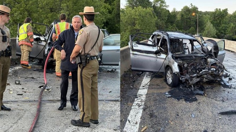 NBC Reporter Pulls Teen Driver From Wrecked Car Just Before It Bursts Into Flames