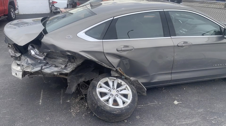 A Fleeing Suspect Totals A Woman's Car, And Her Insurance Company's Not Covering The Damage