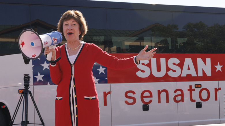 Senator Susan Collins Asks Supporters For Gas Money After Voting For The War That Made Gas Expensive