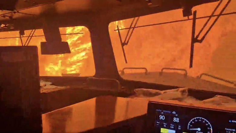 Wild Video Shows CN Rail Freight Train 'Encased In Flames' By Canadian Wildfires