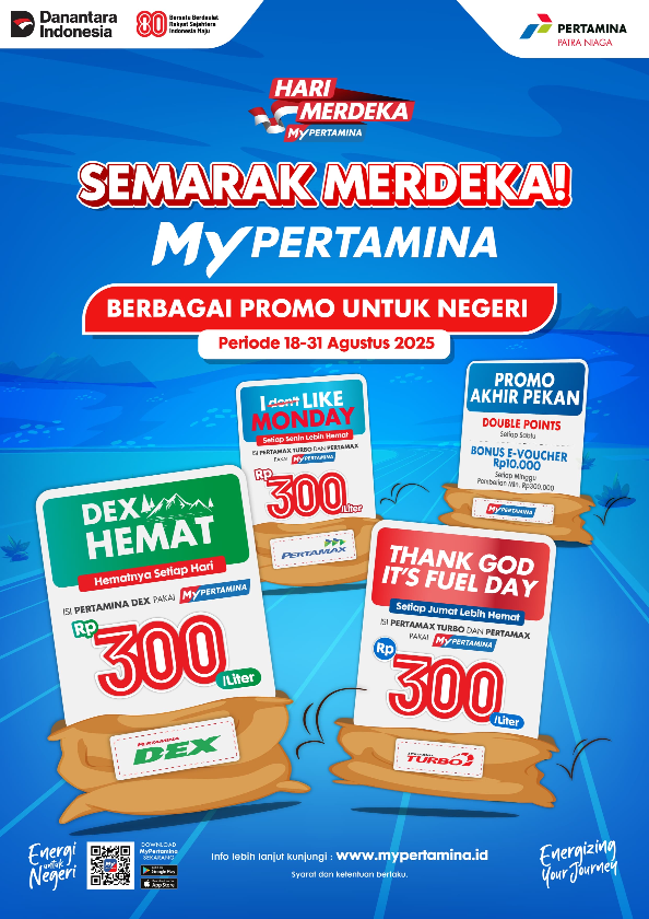 Beli Tanggal 17 Agustus, Harga Pertamax Series Lebih Hemat Rp 450 Per Liter