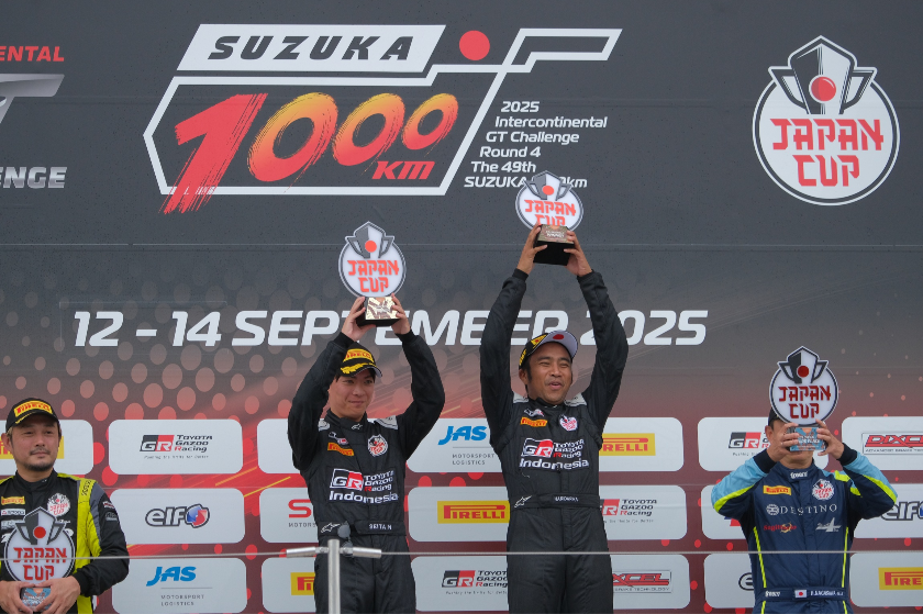 Haridarma Manoppo Raih Podium Utama di Ajang GT World Challenge Asia Japan Cup 2025