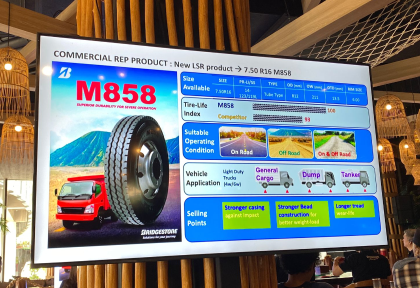 Bridgestone Hadirkan Ban Radial M858, Cocok Buat Kendaraan Komersial Kerja Berat Tapi Efisien