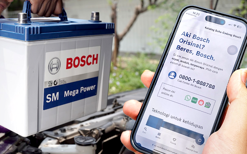 Beli Aki Bosch Cukup WhatsApp Sebelum Jalan Liburan Nataru 2025
