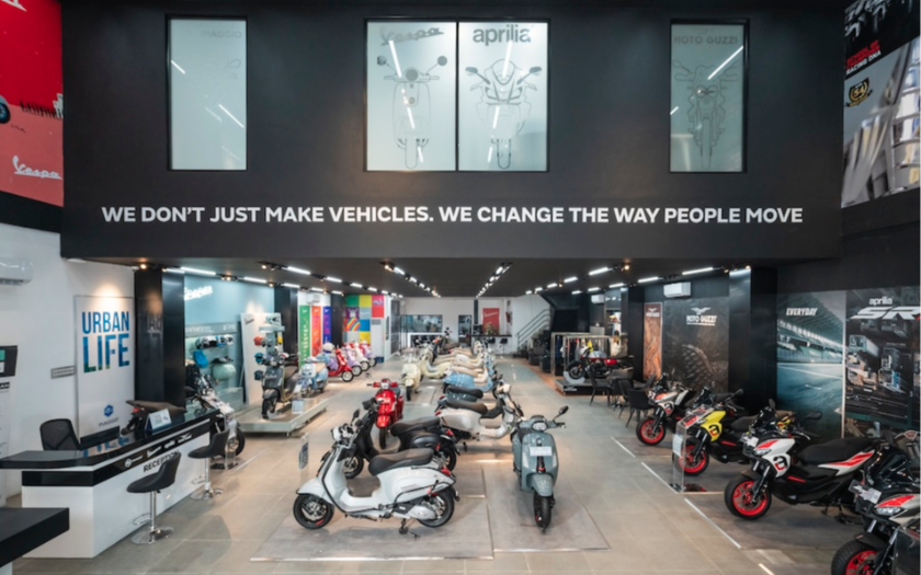 Vibe Italia di Tanah Daeng, Piaggio Indonesia Resmikan Dealer Motoplex 4 Brand di Makassar