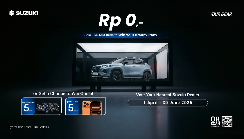 Test Drive Suzuki Fronx, Bisa Bawa Pulang Unitnya Gratis Plus Brugman 125, Ini Syaratnya
