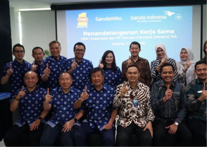 Kolaborasi Maskapai Garuda Indonesia dan TOP 1, Kasih Reward GarudaMiles Jika Merawat kendaraan