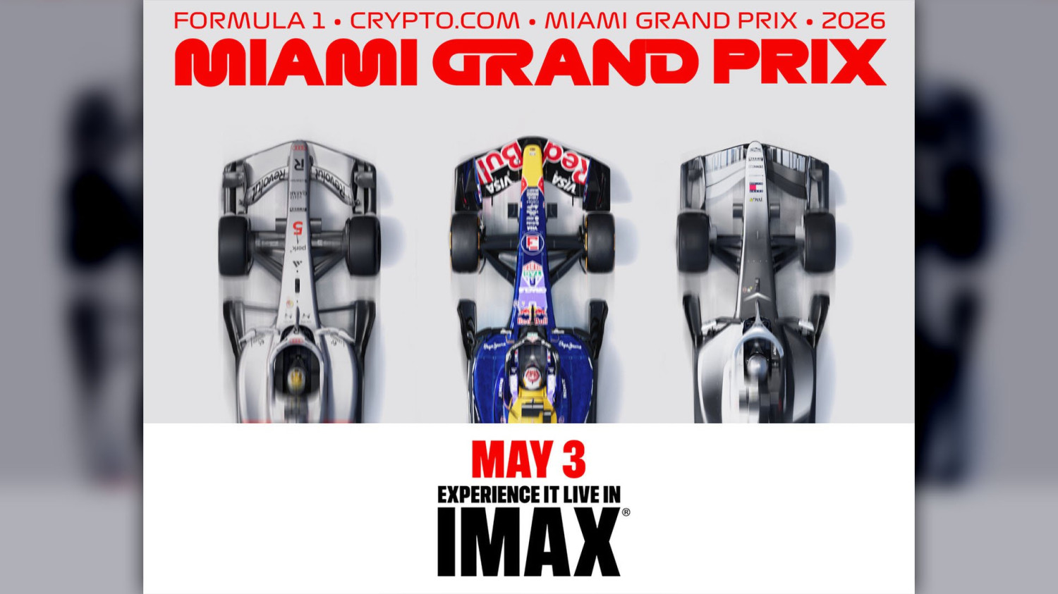 Would You Pay $30 to Watch the Miami F1 Race at an IMAX Movie Theater?