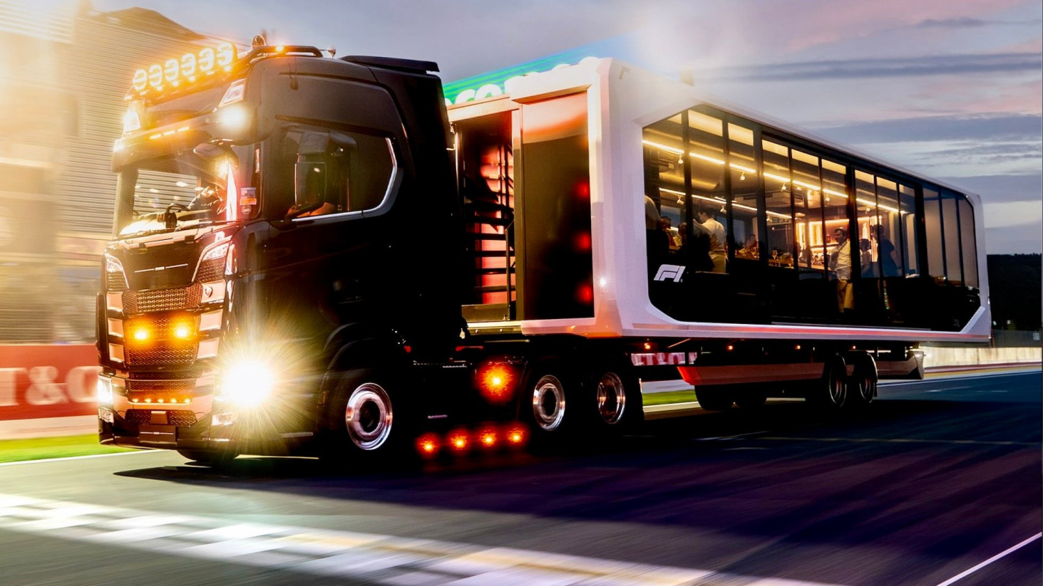 F1 Is Selling Its Richest Fans a Fancy Dinner on a Flat Bed as It Drives Around a Track