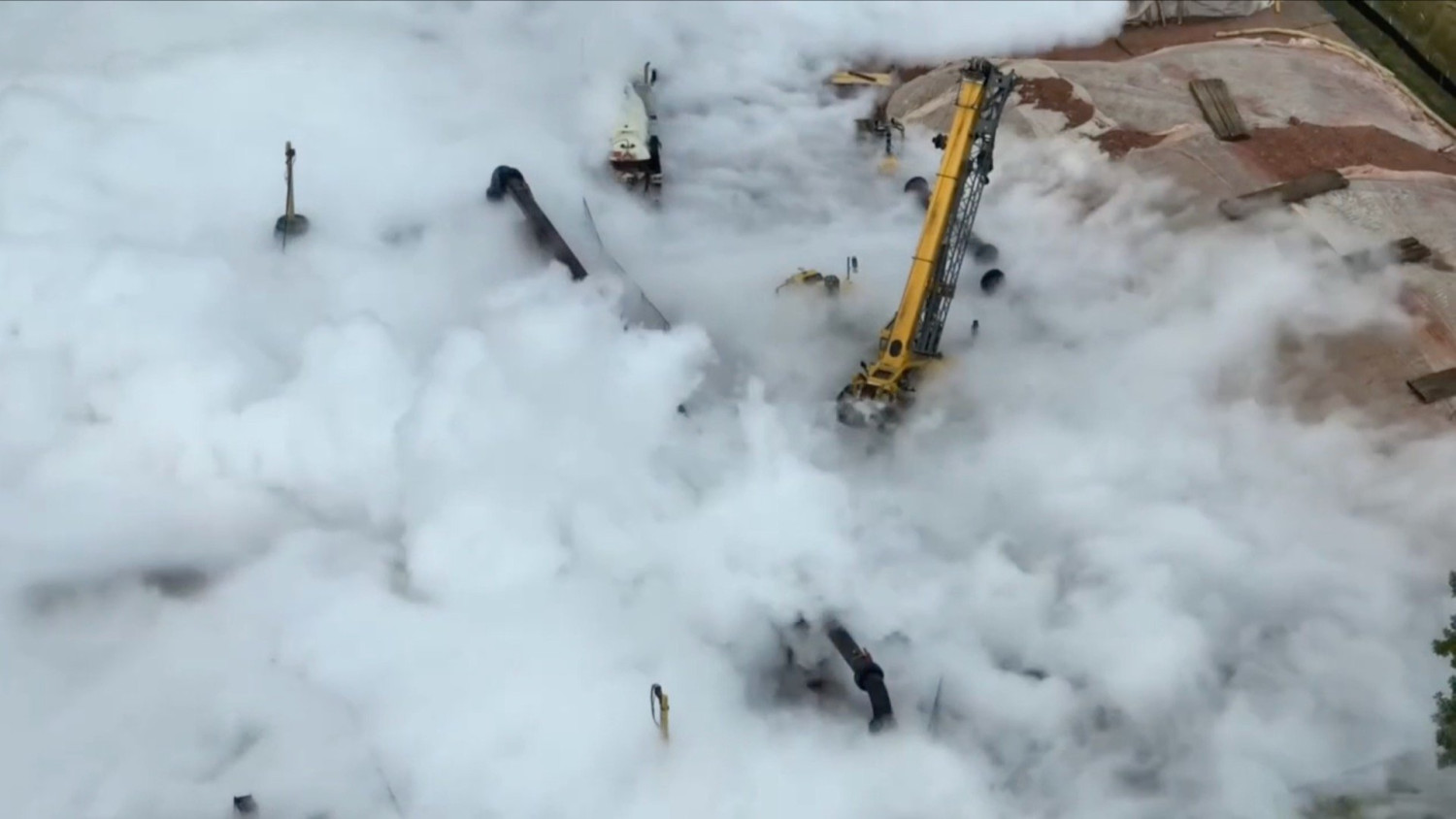 Worst Day at Work Ever: Semi-Truck Rolls Into Pipeline, Area Ruled No-Fly Zone
